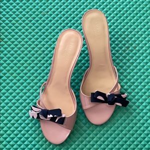 Kate spade kitten heels sandals bow lilac 8.5